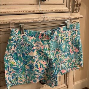 Lilly Pulitzer Blue and Pink Patterned Shorts